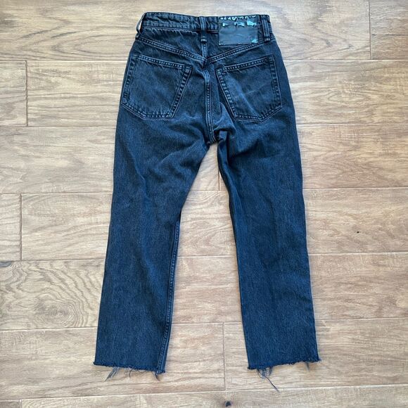 Rag & Bone Jeans Women's Size 23 Maya High-Rise Ankle Slim Highland Black Wash - Picture 2 of 11